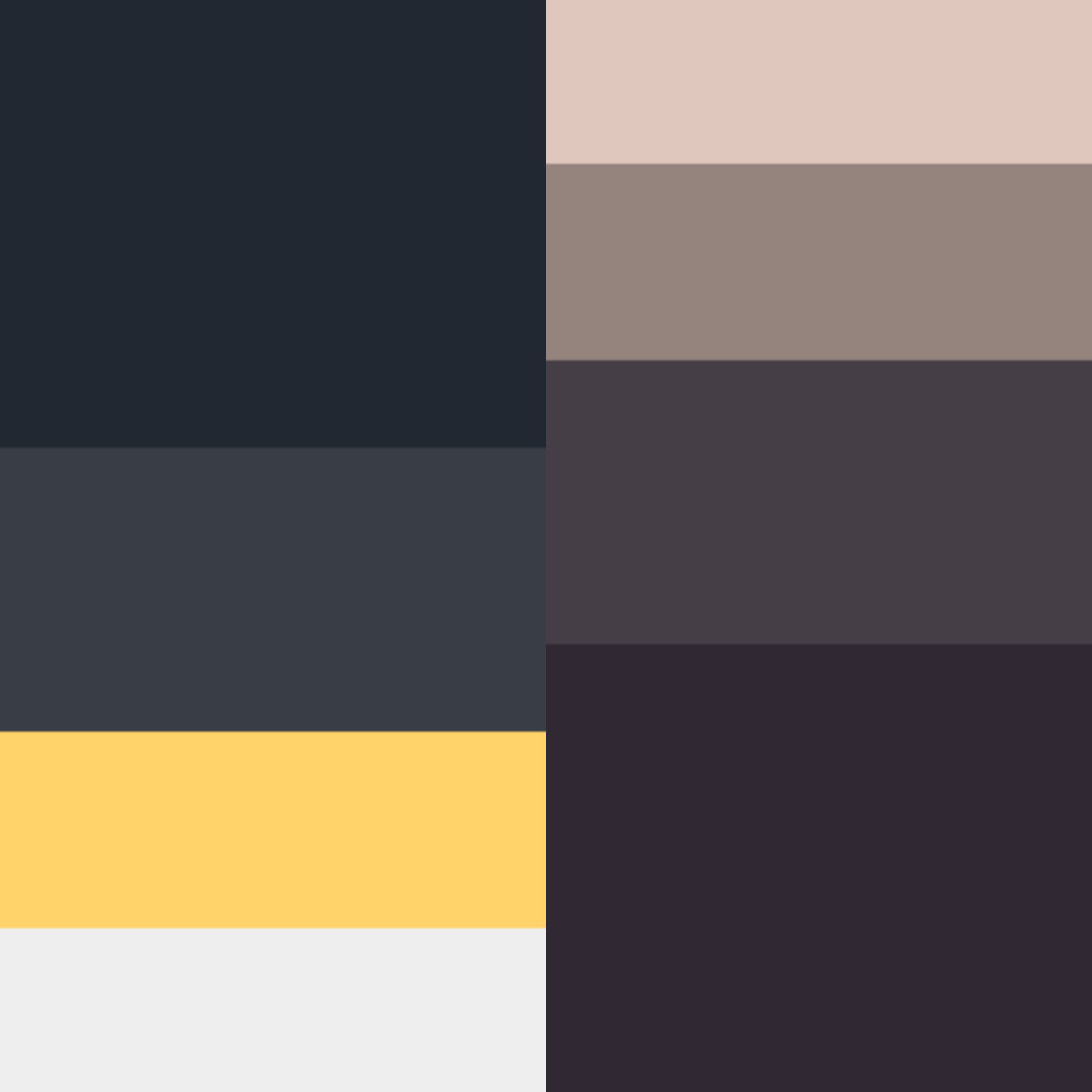 NymphoWaifu darks and neutrals color palette